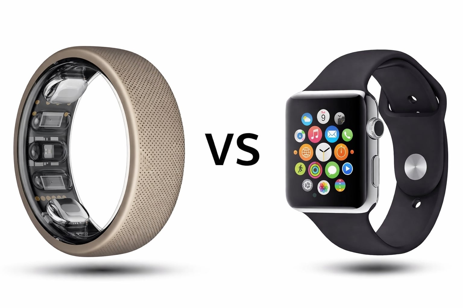 Smartring och smartklocka jämförelse sida vid sida