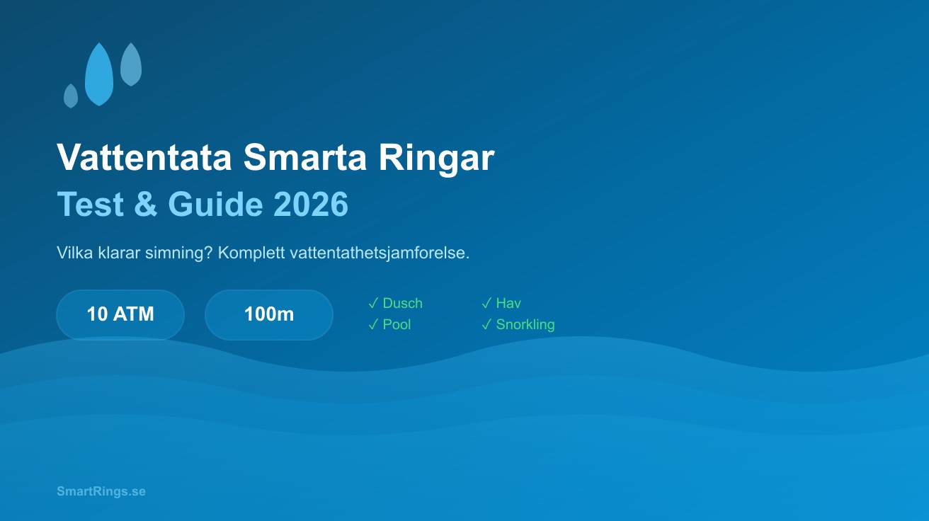 Vattentäta smarta ringar 2026 - Simning och vattentäthet